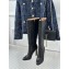 Gucci Knee High Boots Leather Black 2023