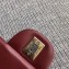 Chanel Classic Flap Mini Bag A1115 in Lambskin Leather Burgundy with Silver Hardware