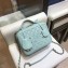 Chanel CC Filigree Grained Vanity Case Medium Bag A93343 Pale Green