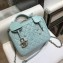 Chanel CC Filigree Grained Vanity Case Medium Bag A93343 Pale Green