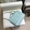 Chanel CC Filigree Grained Vanity Case Medium Bag A93343 Pale Green