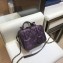 Chanel CC Filigree Grained Vanity Case Mini Bag A93342 Metallic Purple