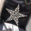Stella Mccartney Falabella Mini Crystal Star Fold Over Tote Black 2018