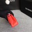 Chanel Classic Flap Mini Bag A1115 in Lambskin Leather Red with Silver Hardware