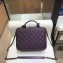 Chanel CC Filigree Grained Vanity Case Medium Bag A93343 Metallic Purple