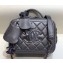 Chanel CC Filigree Grained Vanity Case Mini Bag A93342 Metallic Gray
