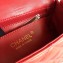 Chanel Classic Flap Mini Bag A1115 in Lambskin Leather Red with Golden Hardware