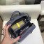 Chanel CC Filigree Grained Vanity Case Mini Bag A93342 Gray