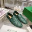 Bottega Veneta Intrecciato Leather Slippers Loafers Green 2023