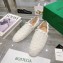 Bottega Veneta Intrecciato Leather Slippers Loafers White 2023