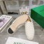 Bottega Veneta Intrecciato Leather Slippers Loafers White 2023