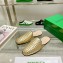 Bottega Veneta Intrecciato Fiandra Slippers Gold 2023