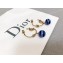 Dior Starry Sky Pendant Earrings Blue 2018