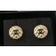 Chanel CC Quilting Stud Earrings Gold/Black 2018