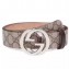 Our interlocking G buckle on our classic belt, made in our GG Supreme canvas.