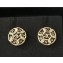 Chanel CC Stud Earrings A97611 Gold/Black 2018