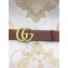 Signature Web canvas belt with a unfinished faded leather trim and our Double G buckle.