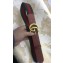 Signature Web canvas belt with a unfinished faded leather trim and our Double G buckle.