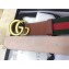 Signature Web canvas belt with a unfinished faded leather trim and our Double G buckle.