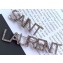 Saint Laurent Logo Brooches In Brass And Crystal 586493