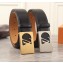 Louis Vuitton Calfskin Belt 4cm Width Silver/Gold Hardware 2018