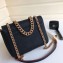 Chanel Grained Calfskin Small Archi Chic Flap Bag A57217 Black/Gold 2018
