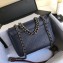 Chanel Grained Calfskin Small Archi Chic Flap Bag A57217 Blue/Silver 2018
