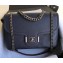 Chanel Grained Calfskin Medium Archi Chic Flap Bag A57217 Blue/Silver 2018