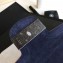 Chanel Grained Calfskin Medium Archi Chic Flap Bag A57217 Blue/Silver 2018