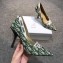 Dior Heel 9.5cm J'Adior And Double Ribbon Pumps In Obliuqe Jacquard Canvas Green 2019
