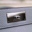 Hermes Original Togo Leather Toolbox Tote Bag Pale Blue
