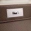 Hermes Original Togo Leather Toolbox Tote Bag Etoupe