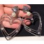 Balenciaga Heart and Pearl Earrings Silver