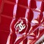 Chanel Patent Leather Classic Quilted WOC Bag Red/Silver