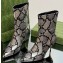 Gucci Heel 8.5cm Women's Pointed toe ankle boots ‎761988 Python Pattern leather 2023