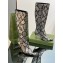 Gucci Heel 8.5cm Women's Pointed toe High boots ‎758293 Python Pattern leather 2023