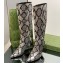 Gucci Heel 8.5cm Women's Pointed toe High boots ‎758293 Python Pattern leather 2023