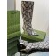 Gucci Heel 8.5cm Women's Pointed toe High boots ‎758293 Python Pattern leather 2023