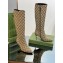 Gucci Heel 8.5cm Women's Pointed toe High boots ‎758293 GG Canvas Beige 2023