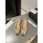 Chanel Heel 1.5cm Flat Slingbacks Tweed Beige/Gold 2023
