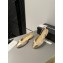 Chanel Heel 1.5cm Flat Slingbacks Tweed Beige/Gold 2023