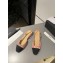 Chanel Heel 1.5cm Flat Slingbacks Tweed Pink/Black 2023