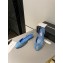 Chanel Heel 1.5cm Flat Slingbacks Print Denim Light Blue 2023