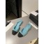 Chanel Heel 1.5cm Flat Slingbacks Tweed Green/Black 2023