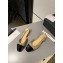 Chanel Heel 1.5cm Flat Slingbacks Leather Camel/Black 2023