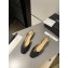 Chanel Heel 1.5cm Flat Slingbacks Leather Black 2023