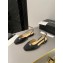 Chanel Heel 1.5cm Flat Slingbacks Leather Black 2023