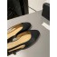 Chanel Heel 1.5cm Flat Slingbacks Leather Black 2023
