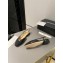 Chanel Heel 1.5cm Flat Slingbacks Leather Black 2023