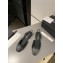 Chanel Heel 1.5cm Flat Slingbacks Leather Black/Gray 2023